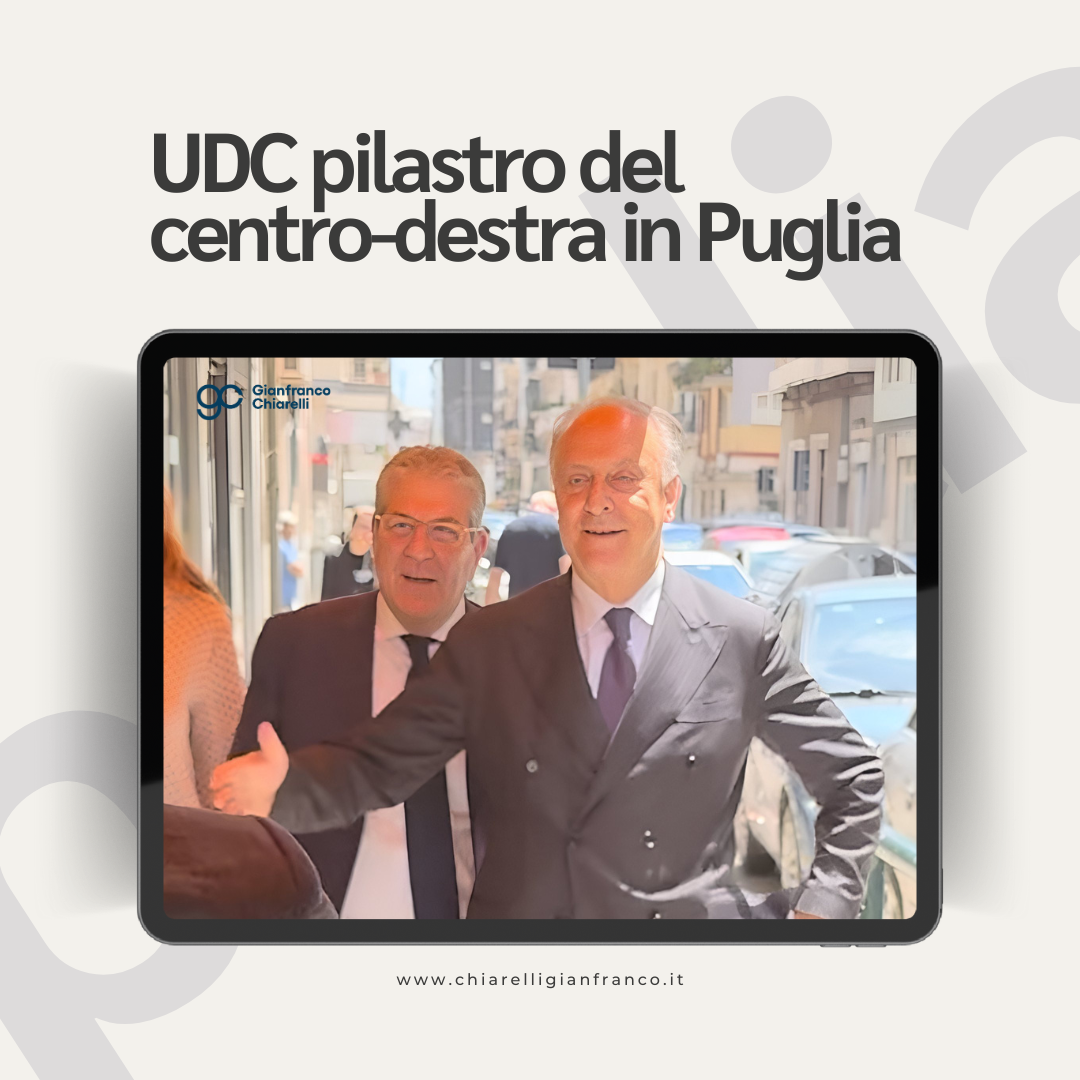 L’UDC determinante per il centro-destra in Puglia